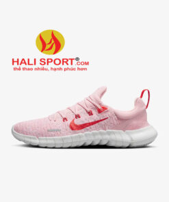Giày Nike Free Run 5.0 nữ CZ1891-602 chính hãng màu hồng logo đỏ