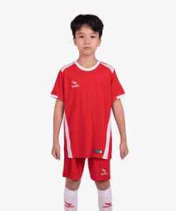 Bộ quần áo bóng đá trẻ em Kamito 2022 màu đỏ thỏa sức đam mê cùng trẻ tại Hali Sport