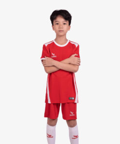 Bộ quần áo bóng đá trẻ em Kamito 2022 màu đỏ thỏa sức đam mê cùng trẻ tại Hali Sport