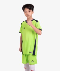 Bộ quần áo bóng đá Kamito trẻ em 2022 xanh chuối - Thỏa sức đam mê cùng trẻ tại Hali Sport