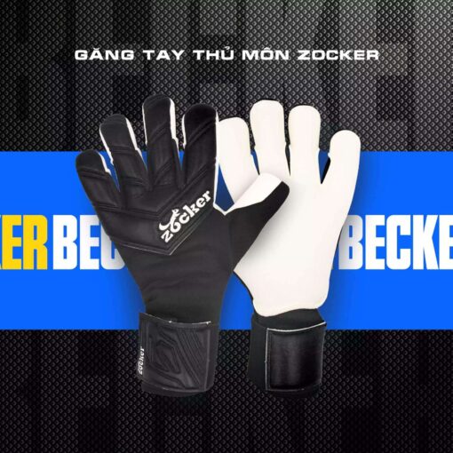 Găng Tay Thủ Môn Zocker Gloves Becker màu đen tại Hali Sport