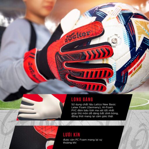 Đặc điểm găng Tay Thủ Môn Zocker Gloves Dino - Sự linh hoạt, co giãn cần thiết tại Hali Sport