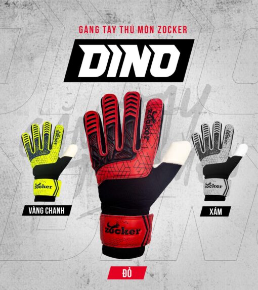Găng Tay Thủ Môn Zocker Gloves Dino - Sự linh hoạt, co giãn cần thiết tại Hali Sport với 3 màu bắt mắt