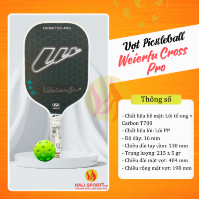 Vợt Pickleball Weierfu Cross Pro