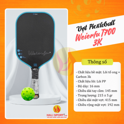 Vợt Pickleball Weierfu T700 3K