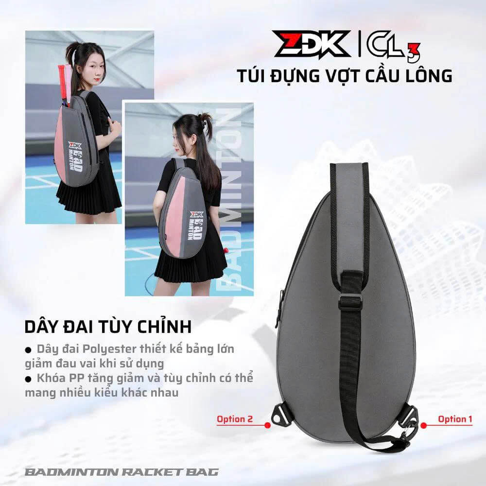 Túi đa năng cầu lông pickleball ZDK CL3 Túi đa năng cầu lông pickleball ZDK CL3