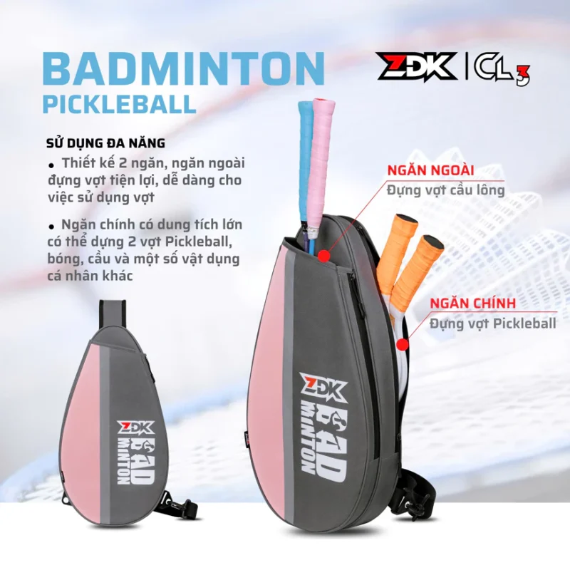 Túi đựng vợt ZDK CL3 chính hãng
