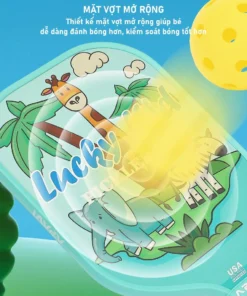 Mặt Vợt Pickleball trẻ em siêu nhẹ Apavi Lucky Kid chính hãng