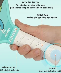 Tay cầm Vợt Pickleball trẻ em siêu nhẹ Apavi Lucky Kid chính hãng