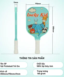 Thông số Vợt Pickleball trẻ em siêu nhẹ Apavi Lucky Kid chính hãng