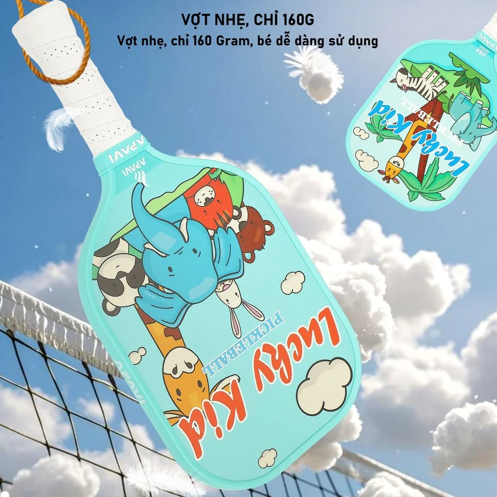 Trọng lượng Vợt Pickleball trẻ em siêu nhẹ Apavi Lucky Kid chính hãng Trọng lượng Vợt Pickleball trẻ em siêu nhẹ Apavi Lucky Kid chính hãng