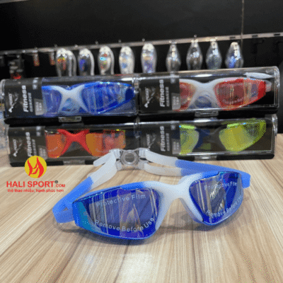 Kính bơi Peiso tráng gương MC-823 xanh trắng tại HaLi Sport