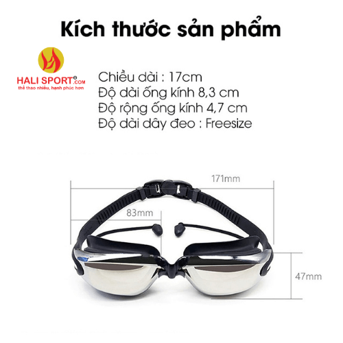 Kích thước kính bơi Peiso A-380 Kích thước kính bơi Peiso A-380