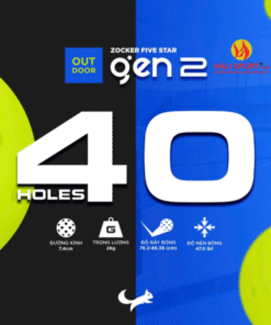 Bóng Thi Đấu Pickleball Zocker Five Star Gen 2 chính hãng